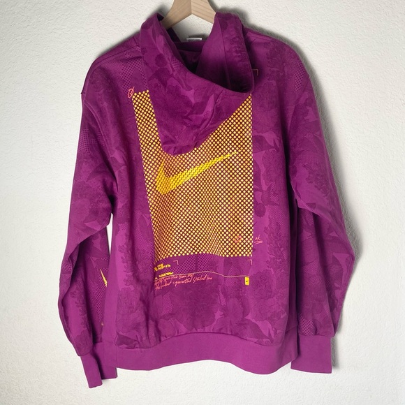 Nike Dri-FIT Standard Issue Basketball Pullover Hoodie Cactus Flower Purple - Picture 10 of 16